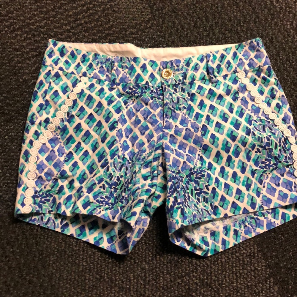 Lilly Pulitzer blue and purple shorts